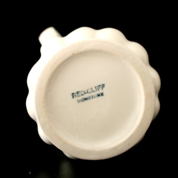 VTG Red Cliff Ironstone Small 6.5" - 7 3/4" Offwhite Grapes Pitcher - Picture 3 of 9